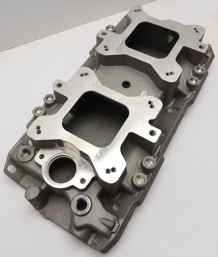 SBC CHEVY 327 350 383 DUAL CARB INTAKE MANIFOLD SM31501 eBay