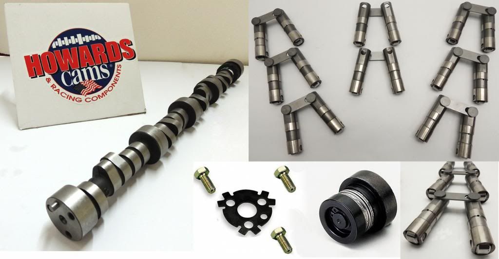 HOWARDS CAM Camshaft, RETRO FIT HYD ROLLER LIFTER KIT, SBC CHEVY