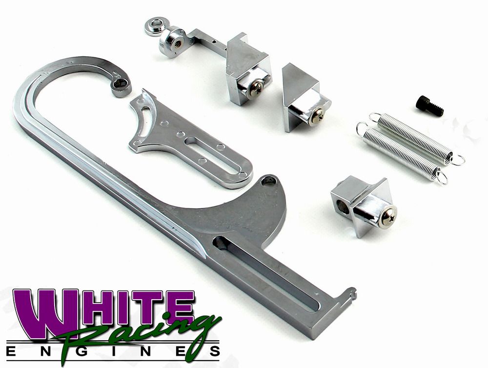 CHROME THROTTLE CABLE BRACKET FOR HOLLEY 4150 & 4160 3244C eBay