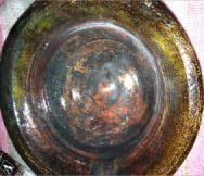 Raku glazed bowl