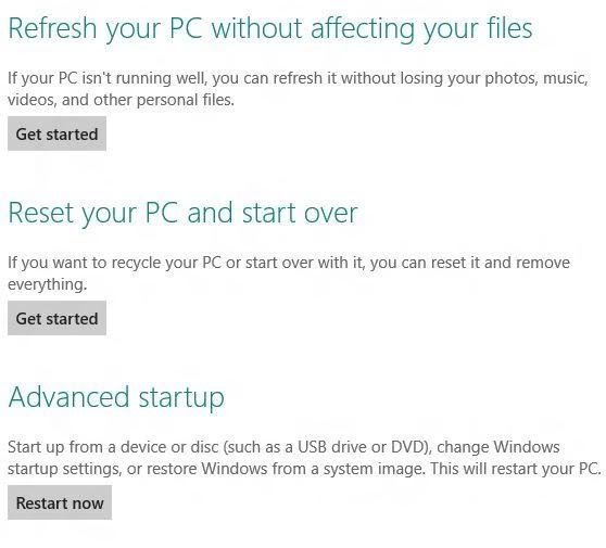 refresh your PC