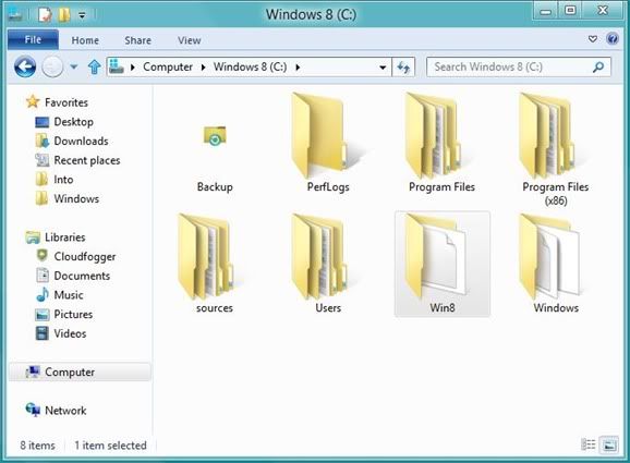 Windows 8 C: