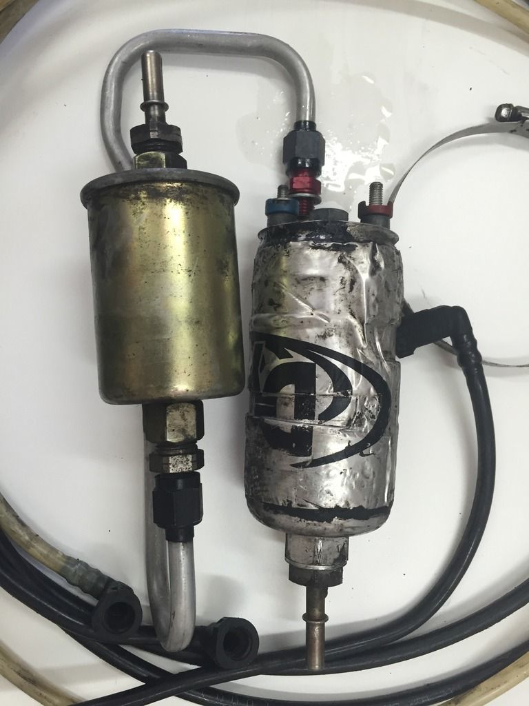 Bosch 044 Fuel pump Plumbed ready to piggy back filter