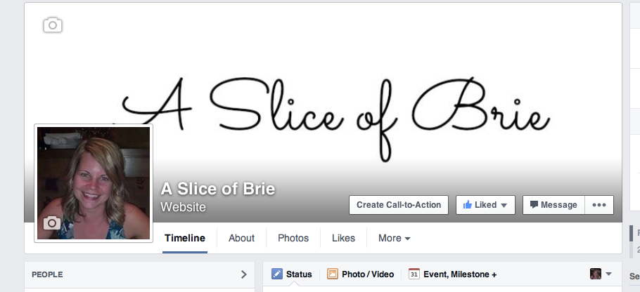 a slice of brie