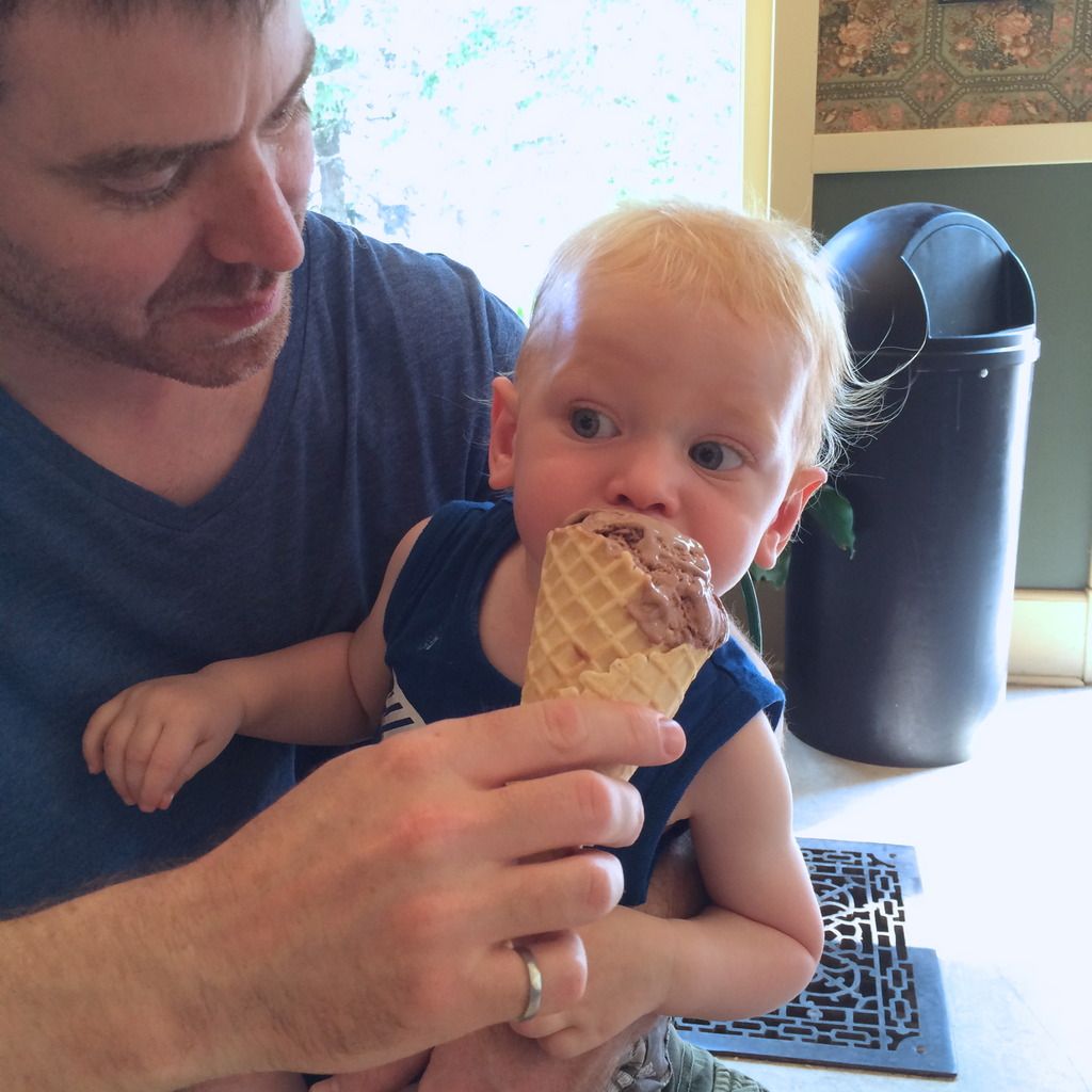 Ice Cream Eating at Heritage Park